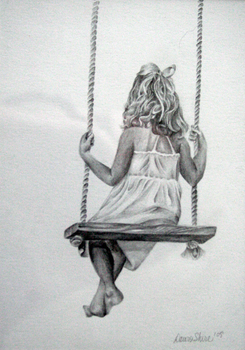 girl on swing